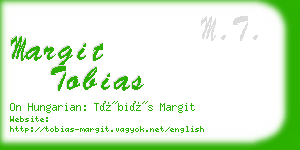 margit tobias business card